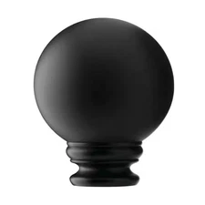 Home Decorators Matte Black Finials for 1" Curtain Rods – Set of 2 AMBFPBM02