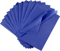 60 Blatt Seidenpapier, 50X35Cm Blau Geschenkpapier