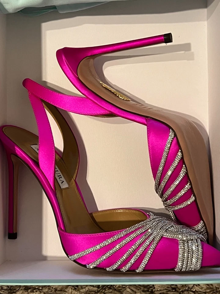 Bombas Aquazzura Gatsby 105 embellecidas Foto 3 de 4