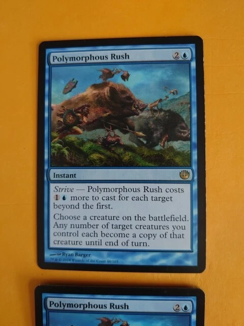 Polymorphous Rush x2 , Rare Instant JOURNEY INTO NYX . Magic The Gathering Card. - Image 3 of 4