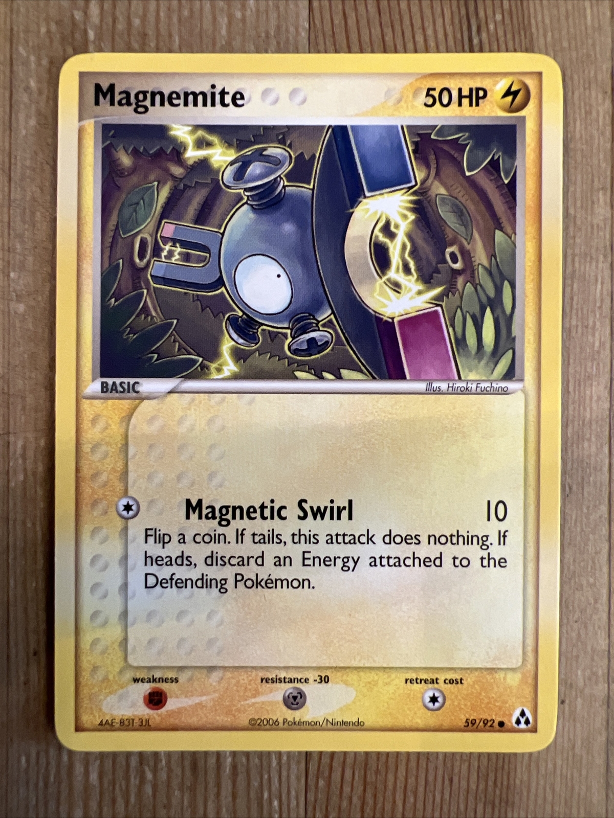 Magnemite - 59/92 - Common NM English Pokemon EX Legend Maker