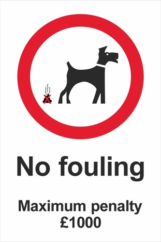 NO FOULING - NO DOGS ALLOWED - DOG POO - DOGS EXERCISE AREA - DOG SIGNS A4 - A3 - Picture 17 of 21