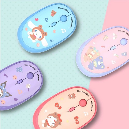 Thecoopidea Sanrio TAPPY 2.4GHz Wireless Keyboard Mouse Set Cinnamoroll Kuromi - Picture 5 of 20