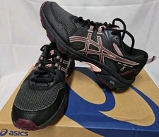 Asics Gel-Venture 8 Black/Deep Mars Maroon Running Shoes Kids Size 5 GUC W Box