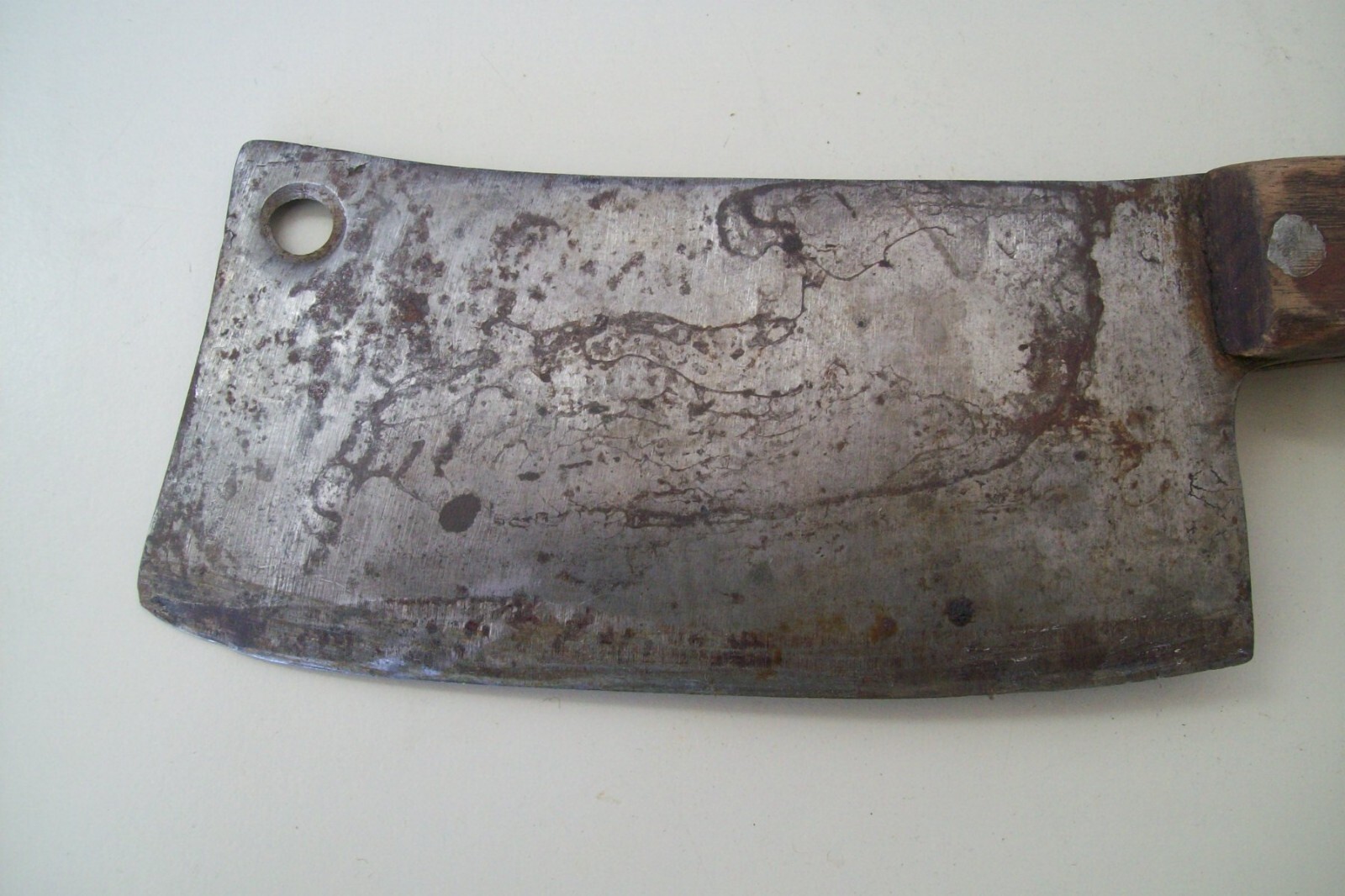 VINTAGE ANTIQUE HAND MADE 12 ¾ ” KITCHEN MEAT CLEAVER eBay