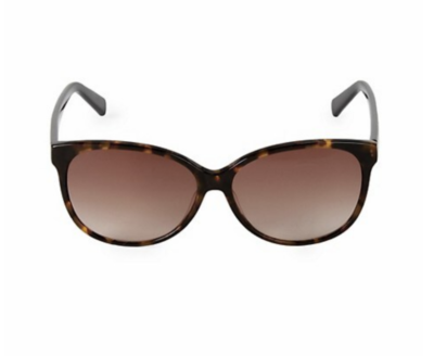 NEW Karl Lagerfeld Paris 58MM Oval Sunglasses Havana Brown w  display picture 3