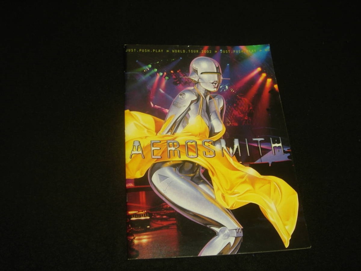 AEROSMITH 2002 Just Push Play Tour Hajime Sorayama Tour Brochure