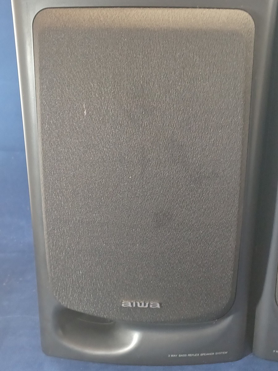 Pair of Aiwa Speaker System 3 Way Bass Reflex SX-N320 40W - Tested