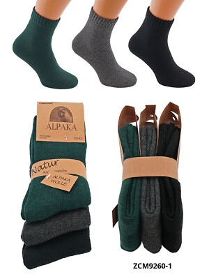 2 Paar Damen-Wollsocken Aus Wolle & Alpakawolle – Super Weich, Warm Und Hautfreundlich, Mit Doppeltem Umschlag