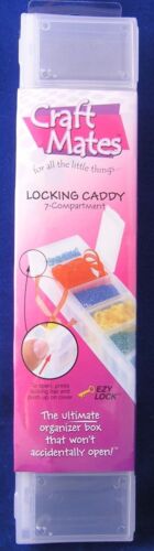 Craft Mates Locking Caddy Ezy Lock  7 Compartments Storage Box for Beads New - Picture 1 of 2