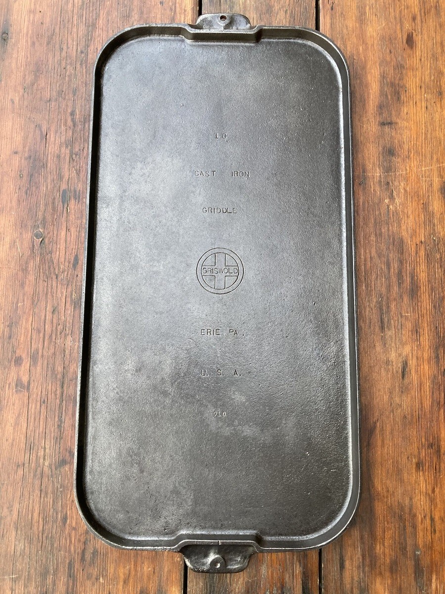 Griswold Cast Iron #10 Small Logo Rectangle Griddle