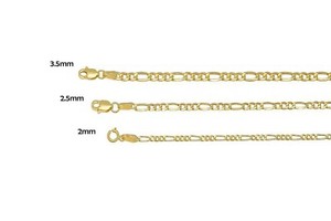 BRAND NEW 10k Yellow 2mm-3.5mm Gold Figaro Link Chain Necklace Bracelet Hollow - Click1Get2 Hot Best Offers&secure=symbol4&set=par&discount=80 Or More&sale=mega Discount