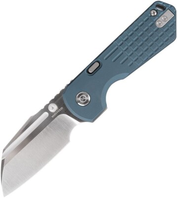 Vosteed Hedgehog Top Linerlock Blue 3'' S35VN Blue Aluminum Folding Knife A1306