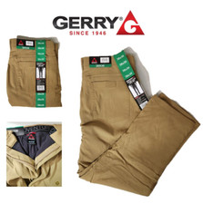 Gerry Men Venture Fleece Lined Pants Khaki Relaxed Fit Tricot lined MSRP 89 NEW