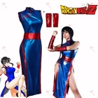 Dragon Ball Cosplay Chichi Fighter Costume Role Play Outfit Size Of Your Choice