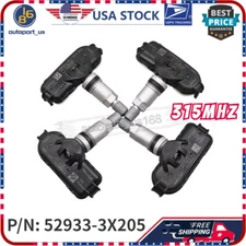 Tpms 4x 315MHz Tire Pressure Sensor For 2011-16 Hyundai Elantra 2012-17 Kia Rio