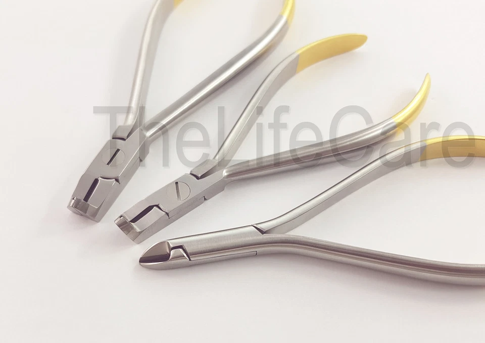 Dental Distal End Cutter Hard and Soft Wire Orthodontic Pliers set of 3 Pcs - Image 3 of 3