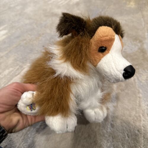 Ganz Webkins Plush Collie HM 149 Dog Brown White Stuffed Assume Code Was Used - Picture 5 of 10
