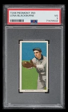1909-11 T206 Piedmont LENA BLACKBURNE PSA 3 VG Providence 