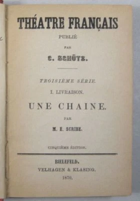 EUGÈNE SCRIBE / ERNEST LEGOUVÉ: THÉATRE FRANÇAIS, 4 Vol. in 1, 1870-1876 - Bild 1 von 4