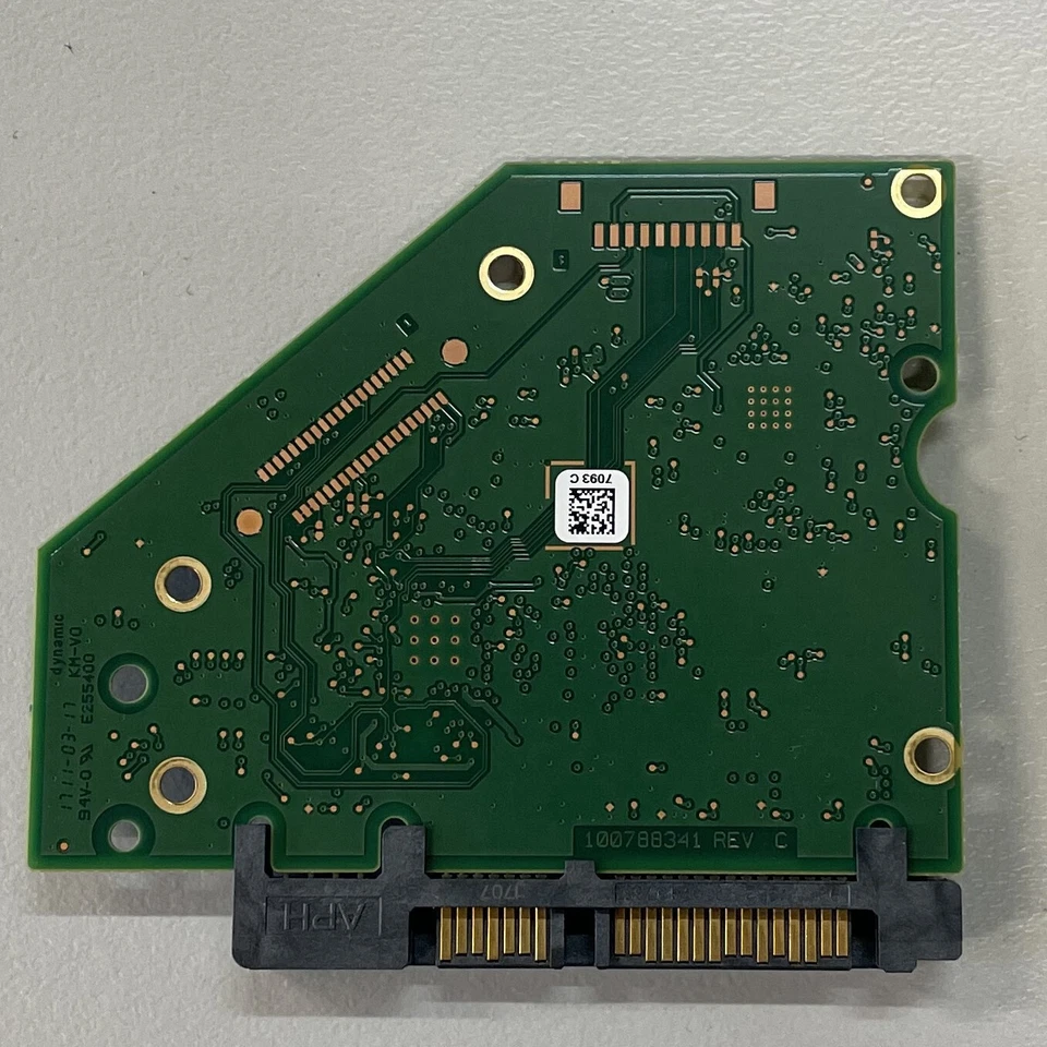 Seagate ST4000VN008 3.5" 4TB SATA HDD PCB Board 100788341 REV C FW SC60 - Image 3 of 4