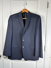 Michael Kors Navy Blue Blazer Size 42R Mens Wool Blend Sport Coat Jacket