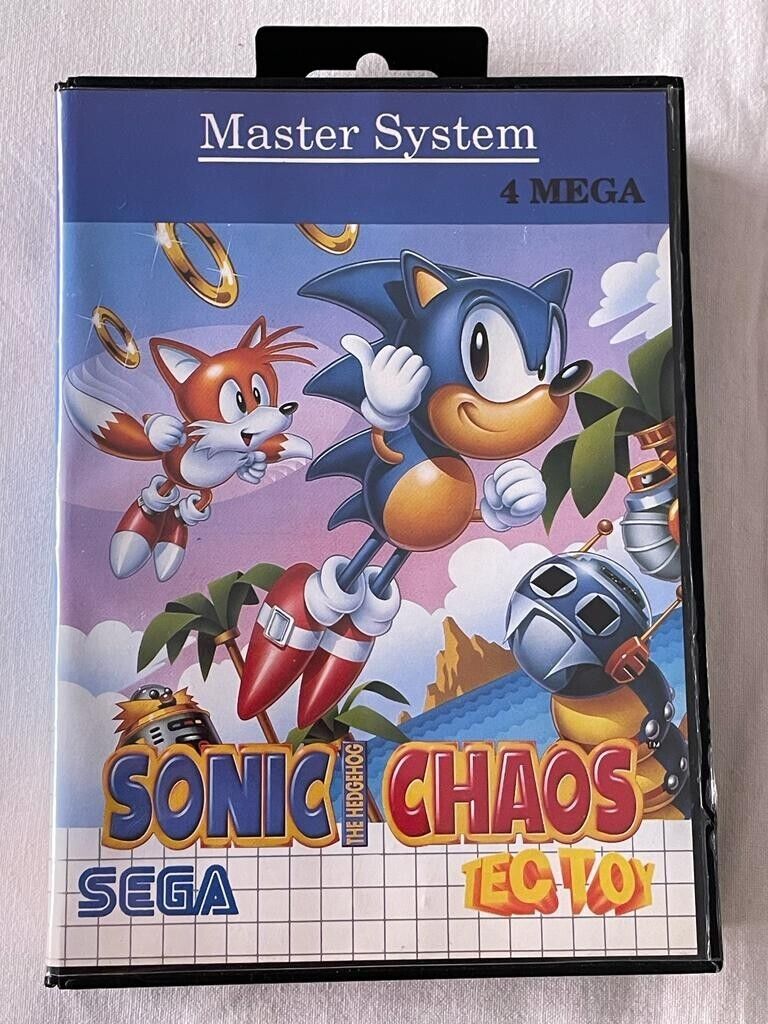 Sega Master System Tectoy : Sonic Caos Tectoy complete with all papers  poster