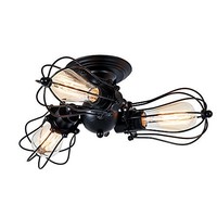 Vintage Ceiling Light Industrial Rotatable Semi-flush Mount Indoor Lighting Vintage Ceiling Light Industrial Rotatable Semi-flush Mount Indoor Lighting