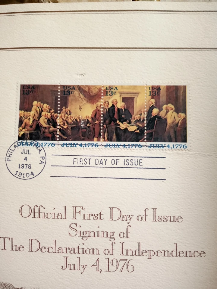 FIRST DAY ISSUE 13 CENTS STAMPS  WITH PRESIDENT FORD   - Image 3 of 4