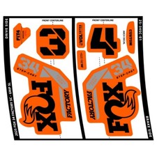 Fork Sticker for 2025 FOX 34 FACTORY Step Cast MTB Bike Bicycle Orange Black