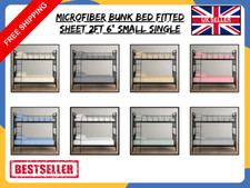 Microfiber Bunk Bed Fitted Sheet 2FT 6" Small Single Bed Fitted Sheet 25cm Deep