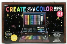 142 PIECES Create and Color Wood Art Set - Art 101