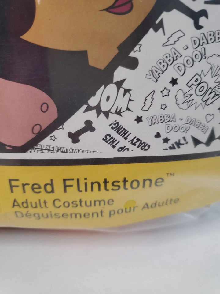 Fred Flintstone взрослых Хэллоуин костюм мужской размер 1 размер туника шеи галстук и парик - Изображение 2 из 4