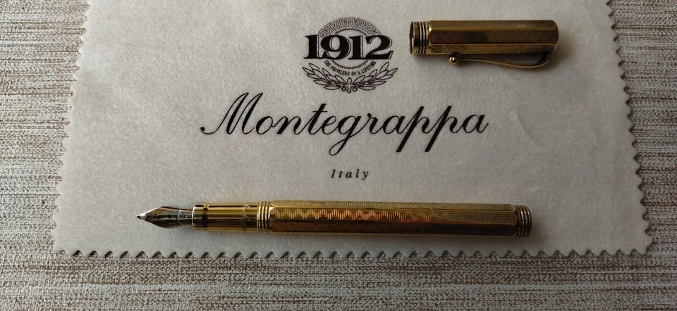Montegrappa Füllfederhalter Reminiscence Vermeil gebraucht, gut erhalten - Bild 2 von 4