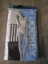 Jockey Classics lot/3 Black/Stripe/Gray Brief panties 100 Cotton,sz 5, NWT