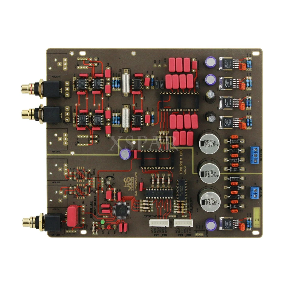 Placa decodificadora DAC semielaborada con placa de fibra óptica USB* Foto 2 de 4