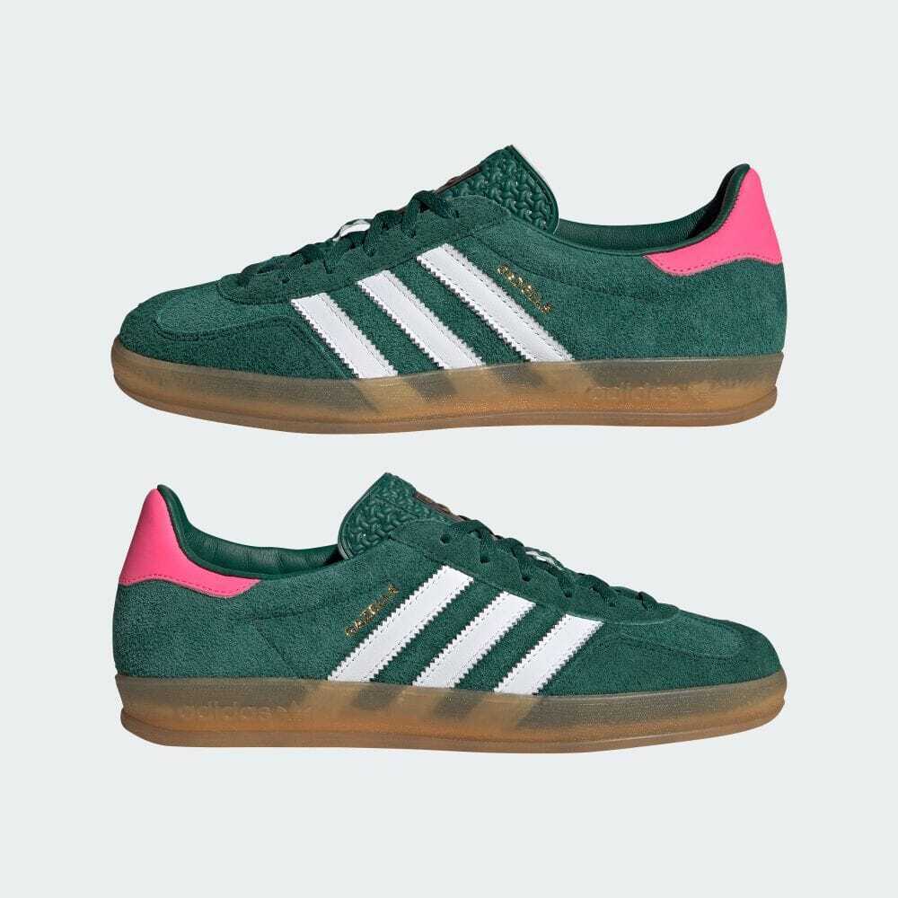 adidas Originals Gazelle Indoor Collegiate Green Lucid Pink IG5929