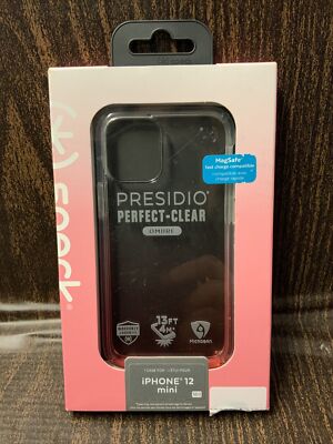 📌 Speck Presidio Perfect-Clear Ombre Case iPhone 12 Mini Clear Rose  Pink