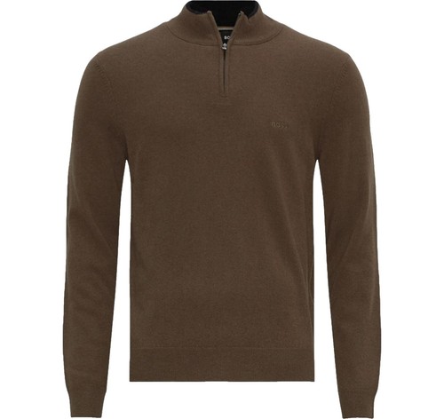 Pantalon Habillé Homme Hugo Boss En Laine 100% - Marron - Taille US 32 / IT 48 - Neuf Avec étiquettes