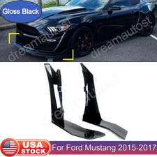 For 15-17 Ford Mustang GT500 Style Front Bumper Corner Spoiler Winglet Splitters