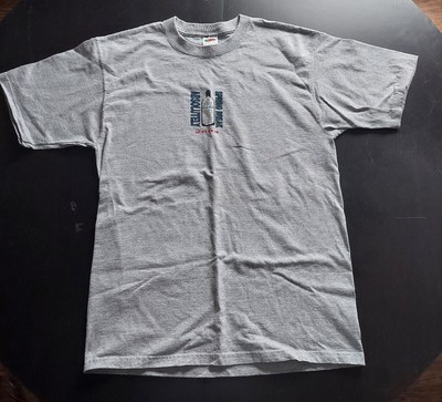 Absolute Vodka T Shirt Large Key West Florida Spring Break Stained Y2K Gray
