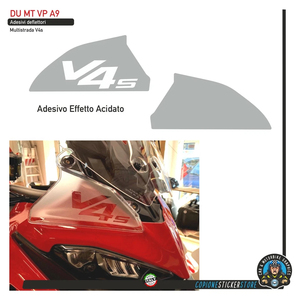GRAFICHE PER DEFLETTORI DUCATI MULTISTRADA V4 S DU MT VP A9
