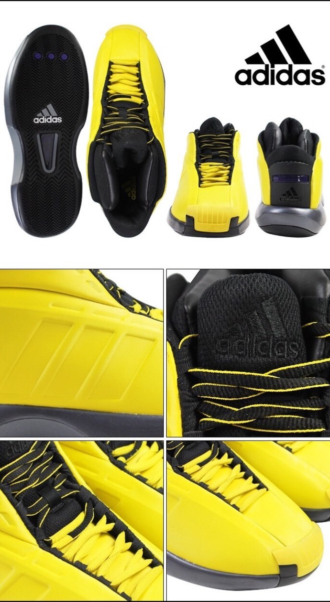 Adidas Crazy 1 Kobe Bryant 11 SUNSHINE LA Lakers Yellow Gold Black