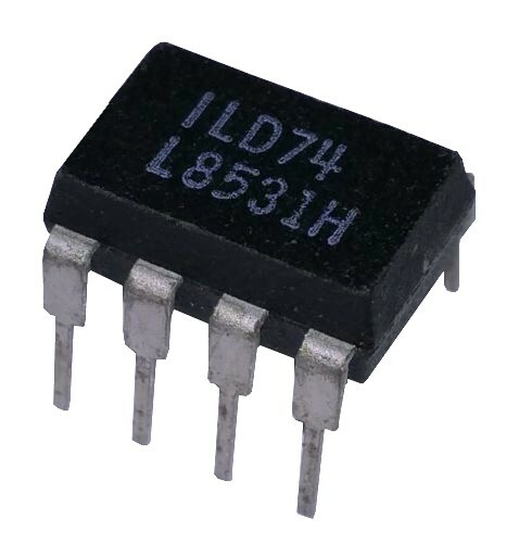Vishay ILD74 Dual Optocoupler Phototransistor Output 5.3kV - Foto 1 di 6