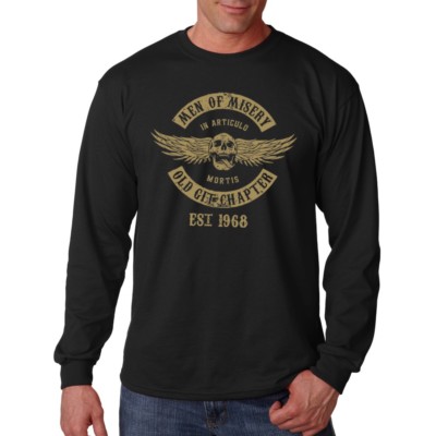 Lustiges Langarmshirt Männer des Elends 50. Geburtstag 1968 Old Git Chapter Z9135