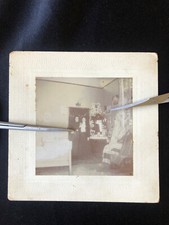 Antique Victorian College Girls Dorm Room Interior Original Photo
