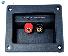 Square Screw-In Banana Screw Terminal Cup for Car Home Audio Speaker Box Cabinet