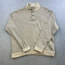 Columbia XCO Sweater Mens XL Beige Long Sleeve Henley Pullover Outdoor Adult