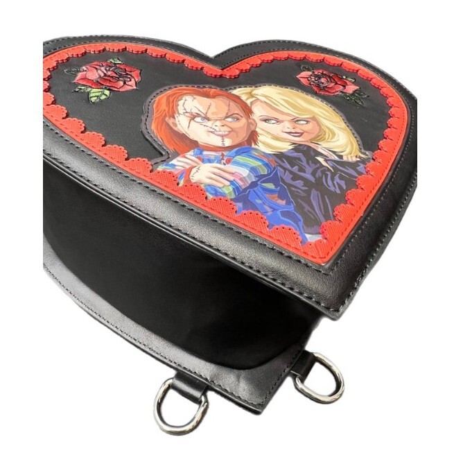 【Loungefly】チャイルドプレイ チャッキー ハート型 リュック Loungefly Chucky and Tiffany Convertible Heart Mini Backpack