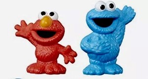 cookie monster plastic toy